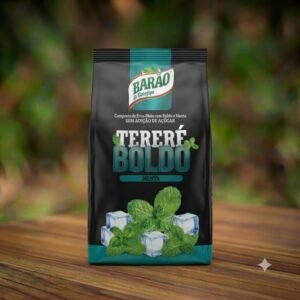 Pacote de Tereré Boldo com Menta Barão de Cotegipe com fundo natural – Empório Naturelo