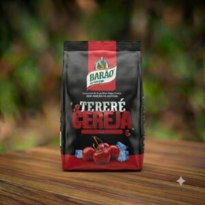 Pacote de Tereré Cereja Ice Barão de Cotegipe com fundo natural – Empório Naturelo